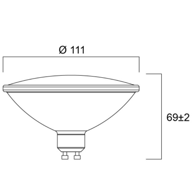 Ampoule LED GU10 Nitro AR111 15W 220V 45º