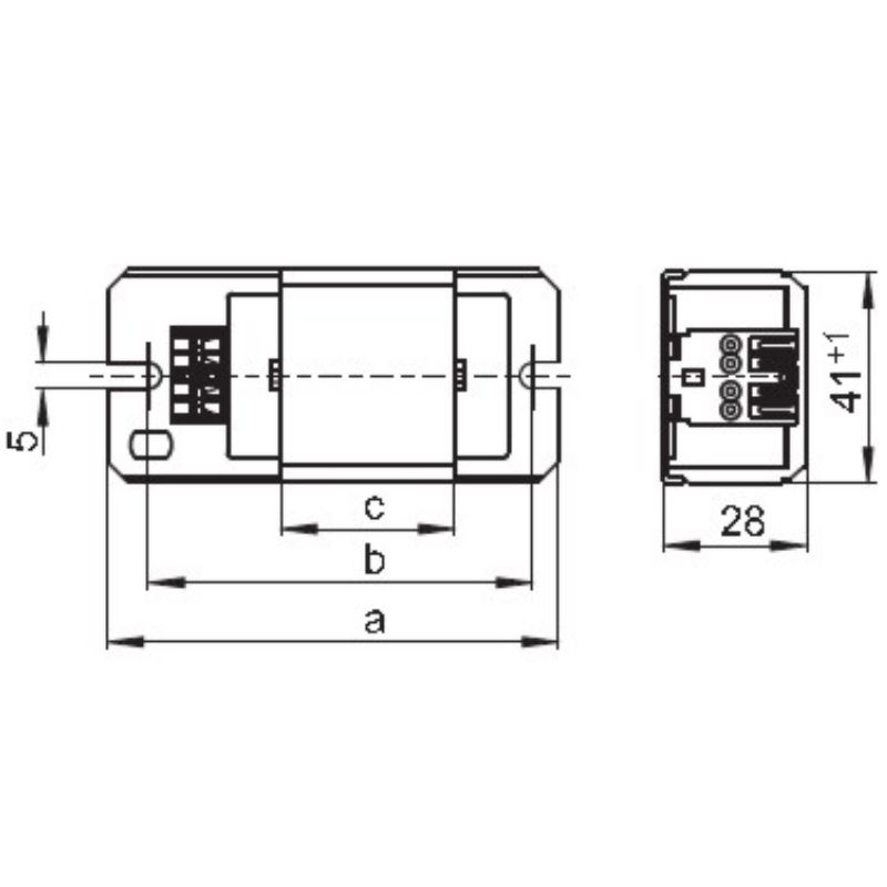 Vossloh Konventionelles Vorschaltgerät VVG KVG 1x 25 Watt 25W : :  Baumarkt