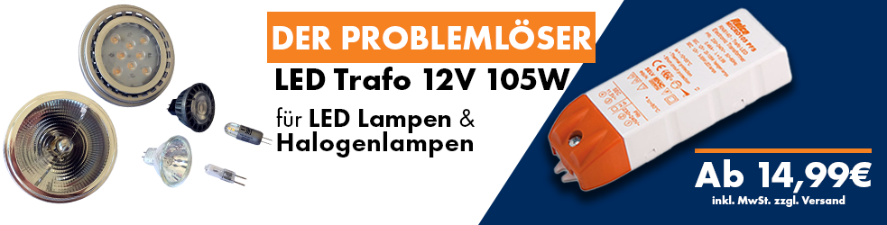 LED Trafo 12V 105W fr LED Lampen und Halogenlampen
